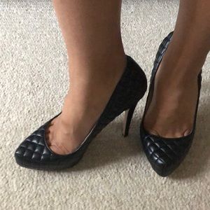 BCBGeneration quilted “Pixie” platform pumps